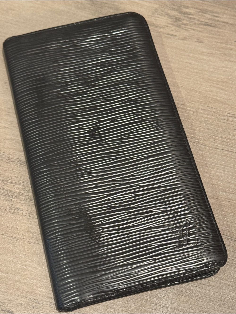 Louis Vuitton Black Epi Leather Long Wallet